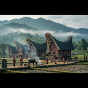 Tana Toraja traditional houses and living cultural heritage