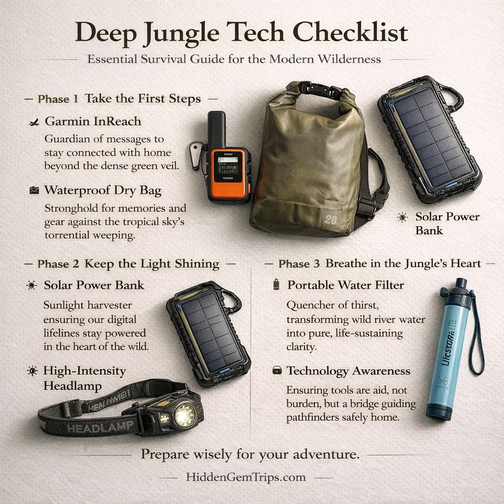 Deep River Borneo: A Fearless Guide to Mahakam Travel 4 Checklist of essential tech gear for remote jungle exploration and off-grid travel for Mahakam Travel Guide