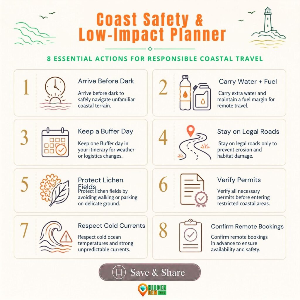 Namibia coastal towns safety and responsible travel checklist