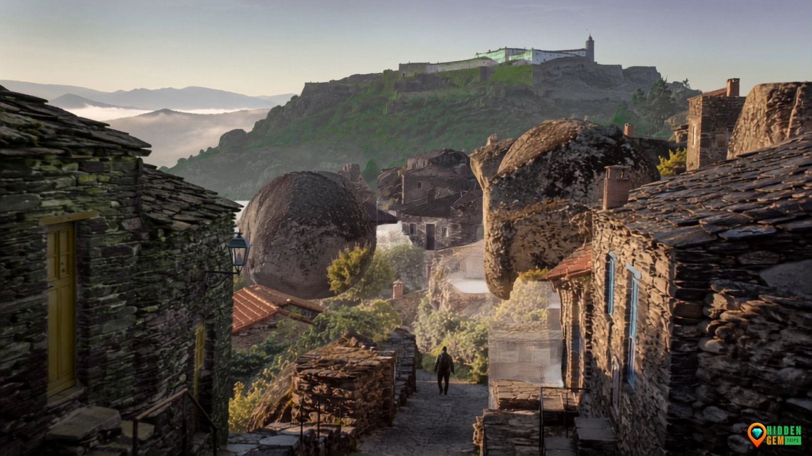 Home 9 Portugal inland villages road trip with schist houses, granite boulders and a hilltop fortress